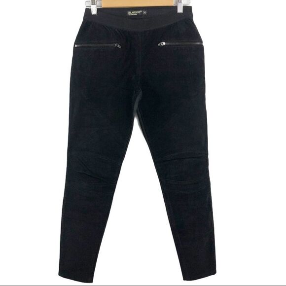 BlankNYC 100% Suede Front Panels Pull On Leather Leggings Pants Size 29 Zip - Picture 2 of 15